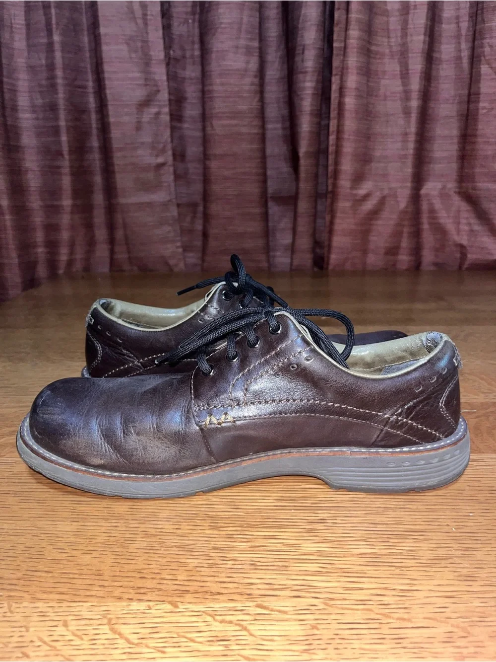 Merrell Shoes Mens Size 10 Espresso Brown Leather Lace Up Casual  Sneakers